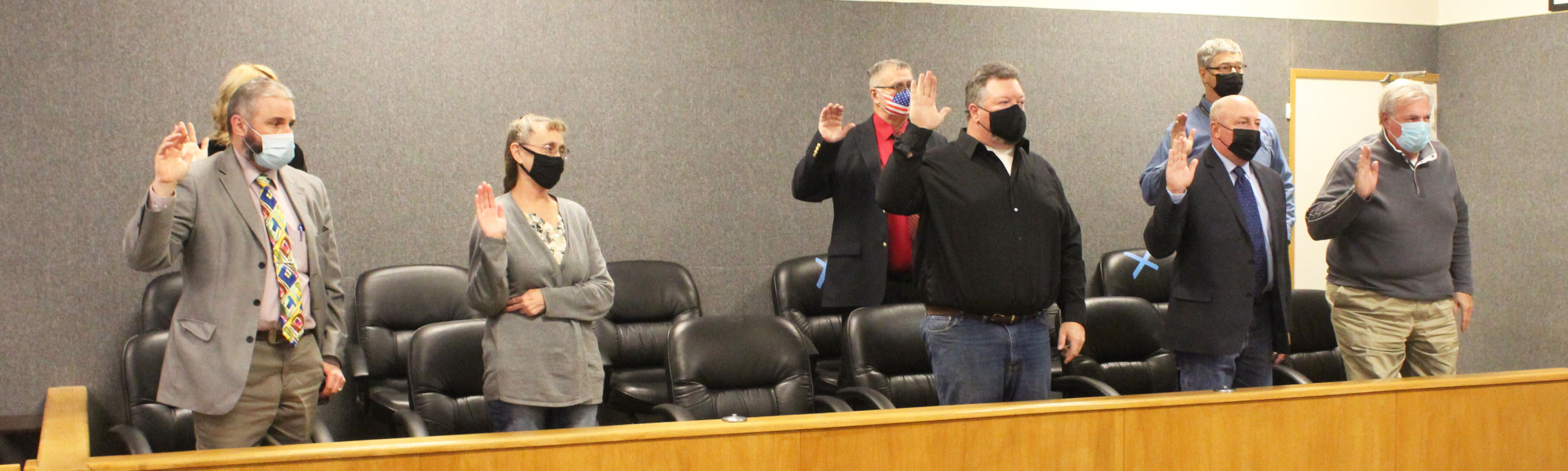 Officials sworn into office